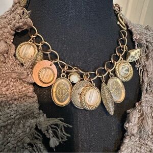 Elegant‎ Gold Charm Necklace NWT